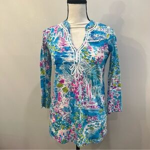 NWOT Lilly Pulitzer Kaia Knit Tunic Postcards from Positano XXS